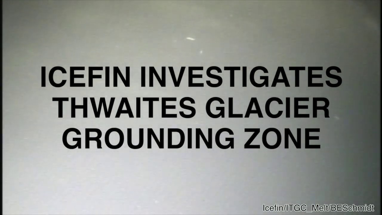 Icefin Robot at Thwaites Glacier grounding zone