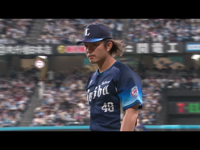 [Bottom of the 7th inning] Spirited pitching!! The Lions 'Tatsuya Imai gets out of struck out with a strikeout!! May 3, 2025 Hokkaido Nippon-Ham Fighters vs Saitama Seibu Lions