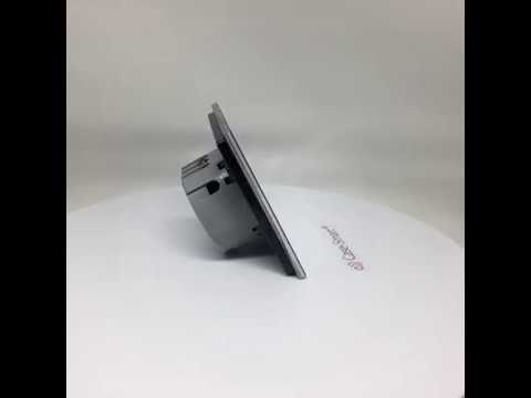 Intrerupator dublu cu touch Livolo. Shade: Gray