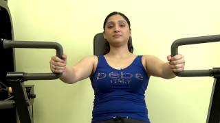 Workout for Chest using Seated Chest Press 