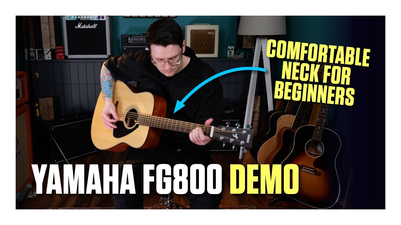 Best beginner acoustic guitars: Yamaha FG800 demo - YouTube
