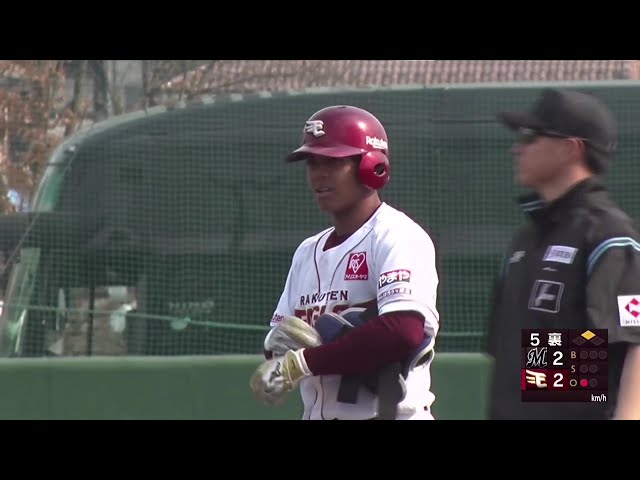 [農場]東北樂天金鷲Waters 的三壘壘線Waters璃海Jyumile在三壘線上擊出兩壘安打，扳平比分！ ！ 2025 年 3 月 25 日東北樂天金鷲vs千葉羅德海洋