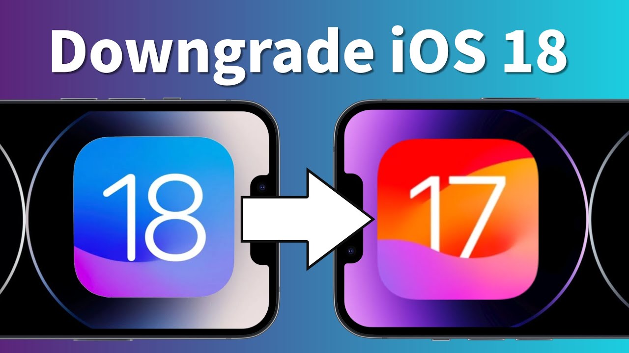 downgrade ios 18 a 17