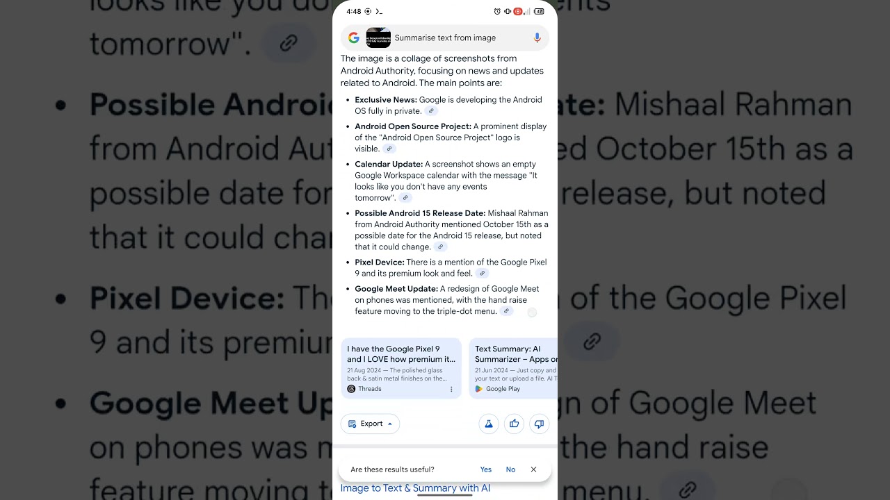 Google AI Overviews new chips with Circle to Search - YouTube