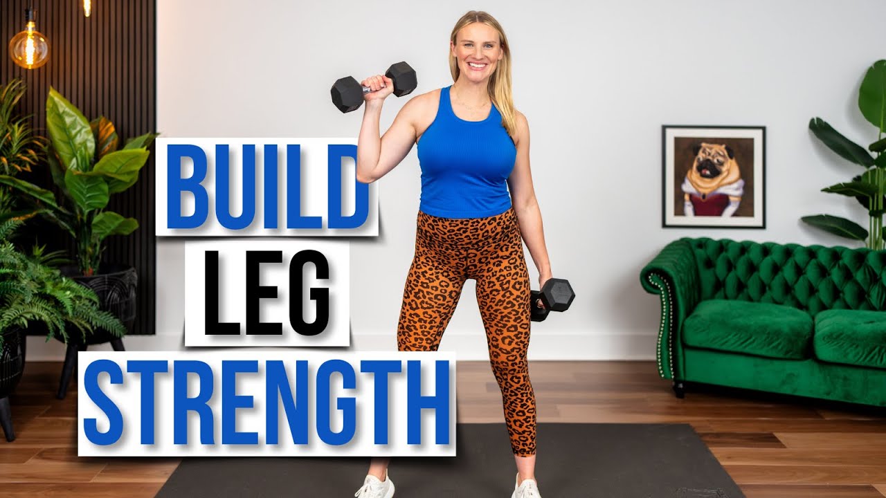 20 minute MUSCLE BUILDING Lower Body Strength Training - YouTube