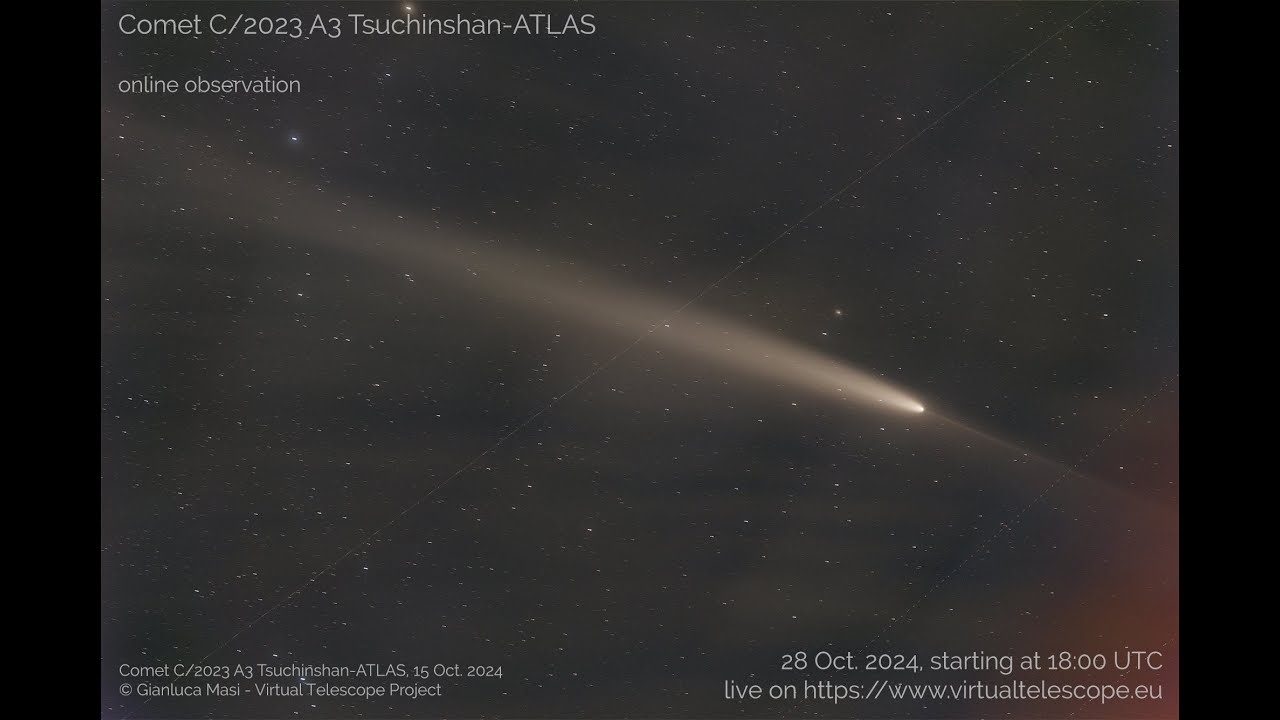Comet C/2023 A3 Tsuchinshan-ATLAS: online observation – 21 Oct. 2024. - YouTube