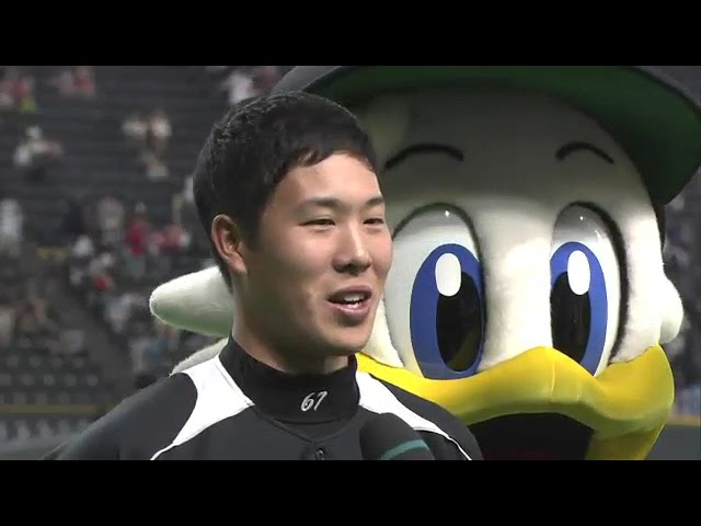 マリーンズ・西野勇士投手ヒーローインタビュー 7月13日 北海道日本ハムファイターズ 対 千葉ロッテマリーンズ