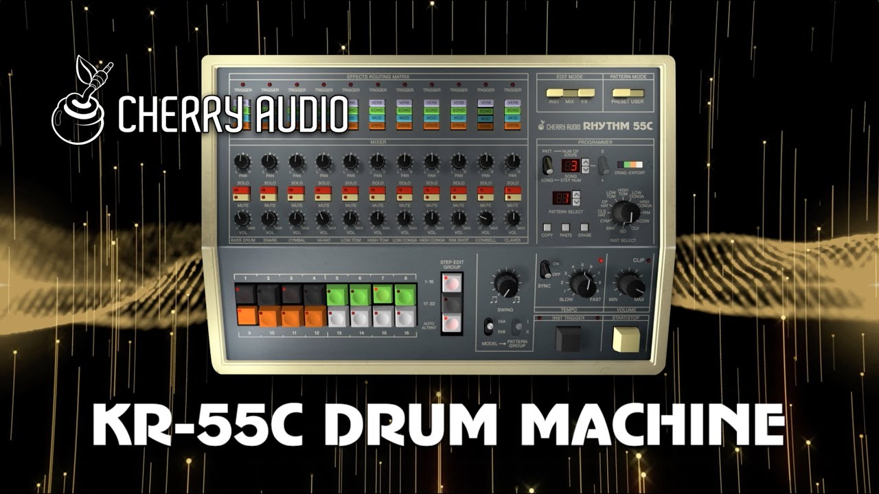 Cherry Audio | KR-55C Drum Machine - YouTube