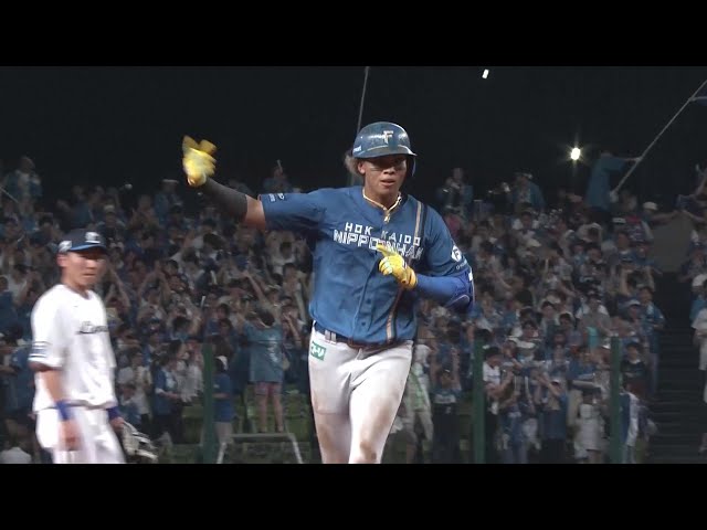 【8回表】すぐさま勝ち越し!! ファイターズ・水谷瞬 変化球を捉えレフトへのソロホームランを放つ!! 2025年6月28日 埼玉西武ライオンズ 対 北海道日本ハムファイターズ