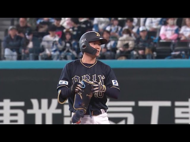 【4回表】嬉しい初安打!! バファローズ・山中稜真が初スタメンでプロ入り初ヒット!! 2025年4月5日 北海道日本ハムファイターズ 対 オリックス・バファローズ