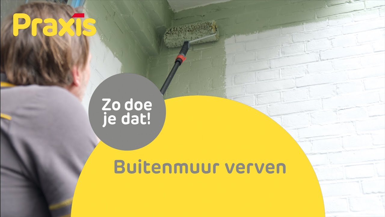 Hoe verf je een buitenmuur?