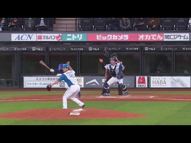 [Top of the 5th inning] First appearance at home since transfer!! The Fighters 'Koji Fukutani puts his former team in a pinch but closer the score at runs!! March 9, 2025 Hokkaido Nippon-Ham Fighters vs Chunichi Dragons