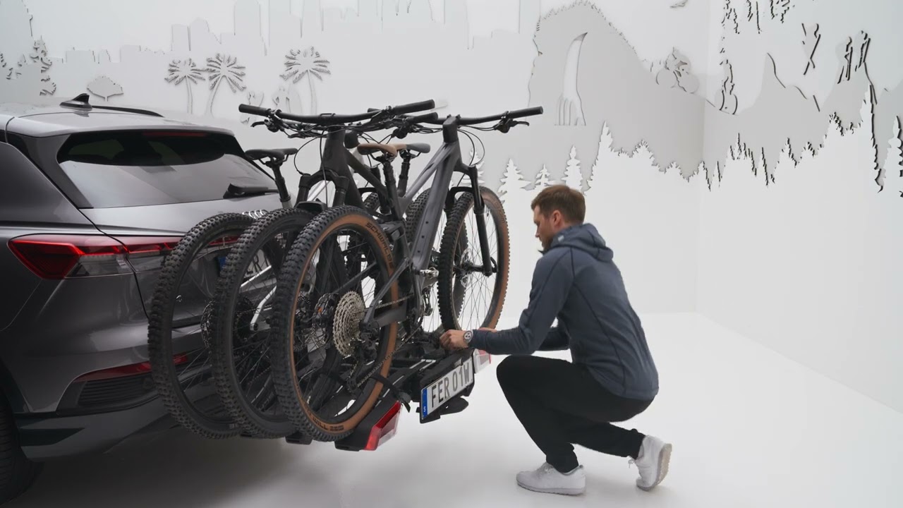 Cómo instalar el portabicicletas Thule EasyFold 3 para 3 bicicletas