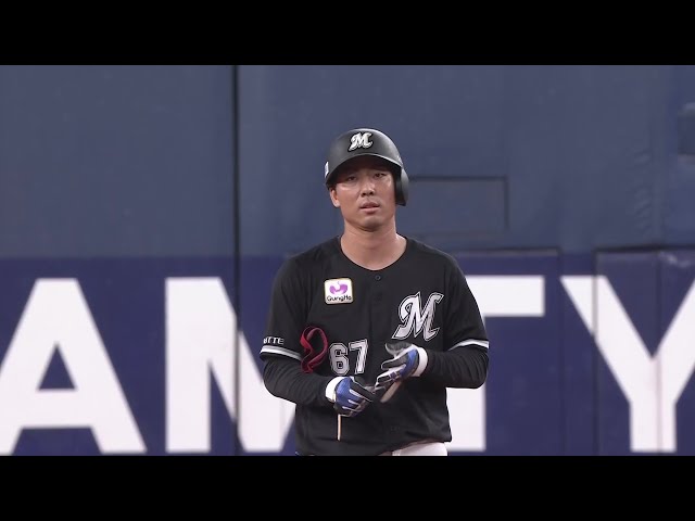 【5回表】待望の先制打!! マリーンズ・茶谷健太 レフトオーバーのタイムリー2ベースヒット!! 2025年5月22日 オリックス・バファローズ 対 千葉ロッテマリーンズ
