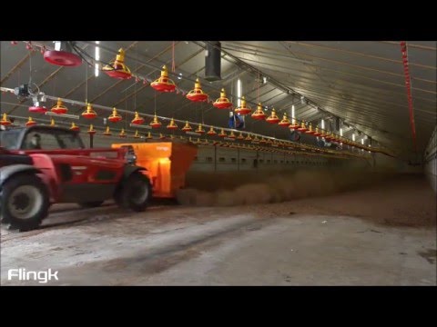 Podstielacie stroje FLINGK pre hydinové farmy