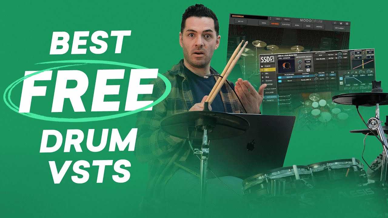 Here's 7 great FREE drum VSTs to try with your MIDI drum patterns