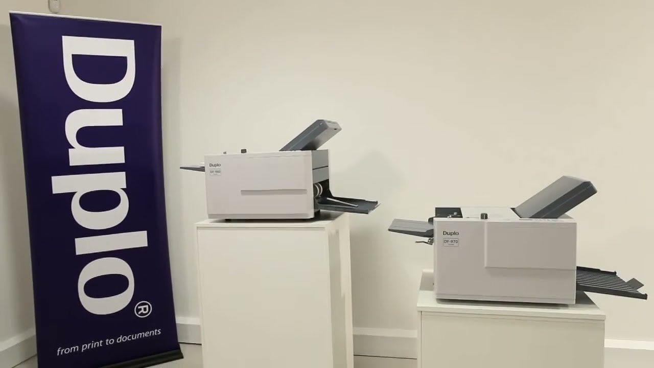 Duplo DF-980 & DF-970 Tabletop Folders YouTube Vidéo