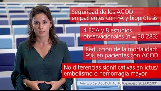 ACOD frente a AVK en fibrilación auricular con bioprótesis: revisión sistemática y metanálisis. Paula Guardia Martínez